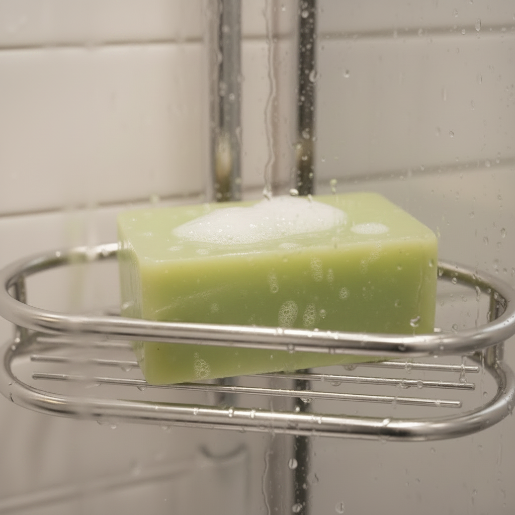 Tea tree bar soap polished